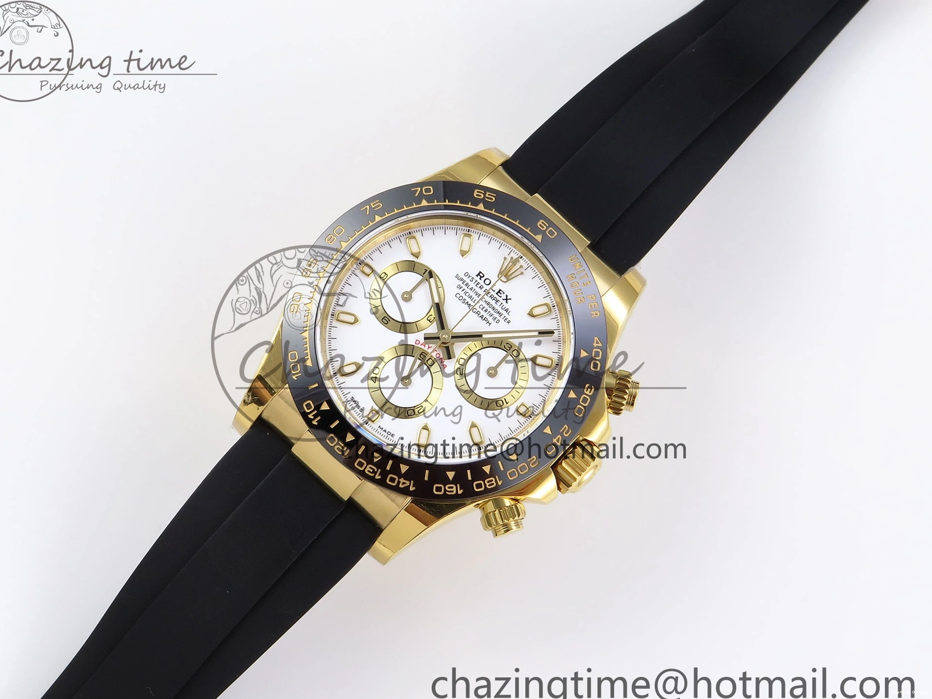 0401 Minimalist DAYTONA 116518 APSF 1:1 BEST EDITION WHITE DIAL ON OYSTERFLEX RUBBER STRAP SH 1781